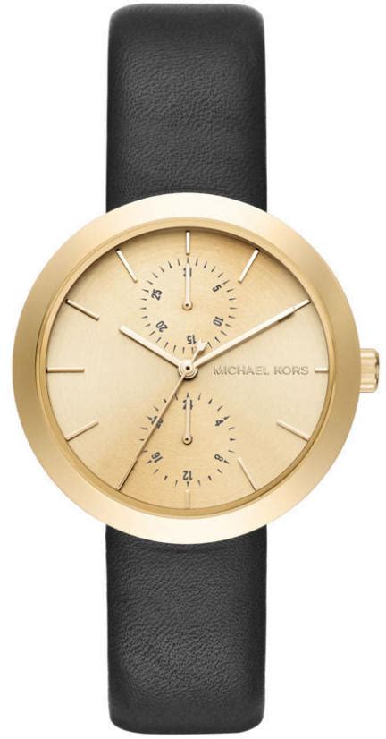 michael kors garner gold tone leather watch|Michael Kors Garner Gold Dial Ladies Watch MK2574.